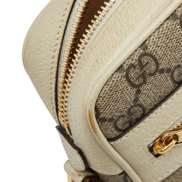 GUCCI Authentic Brown Leather Shoulder Bag - Picture 8 of 11